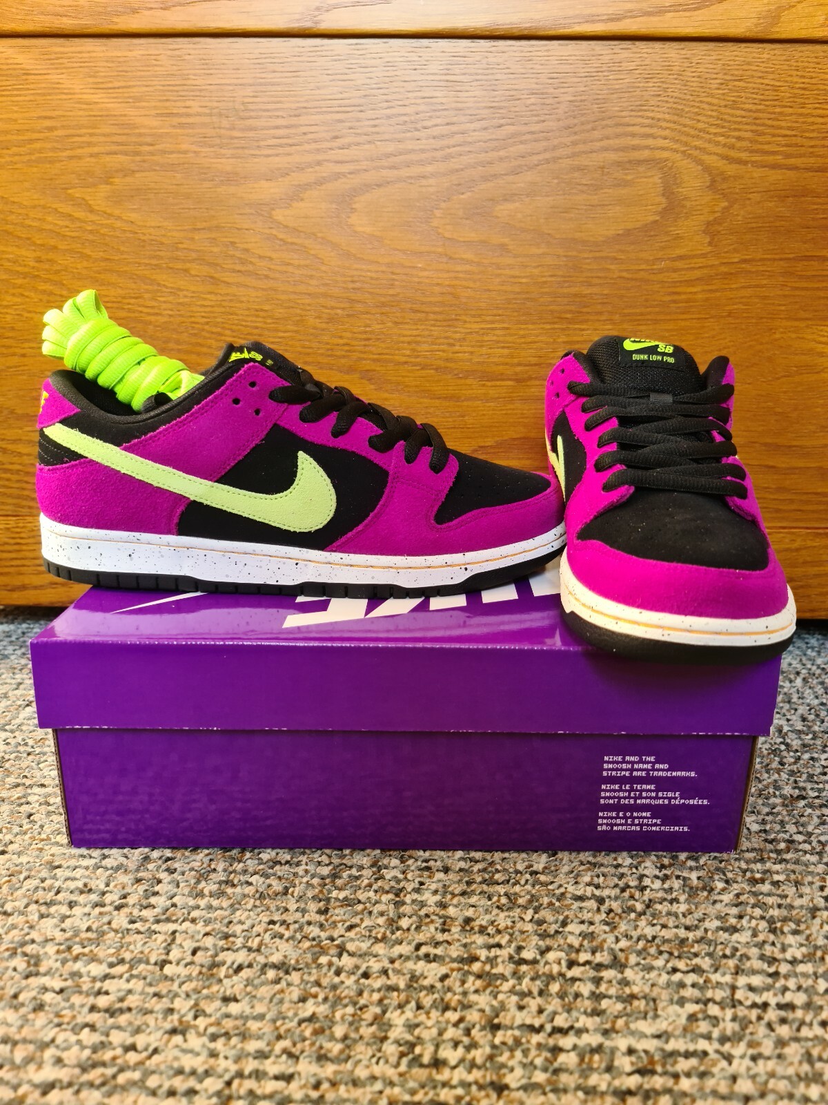 nike dunk low pro plum