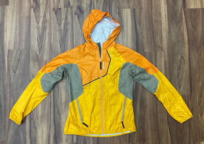 Lafuma Full Zip Jacket Women's Size Small Mock Neck Orange, Yellow