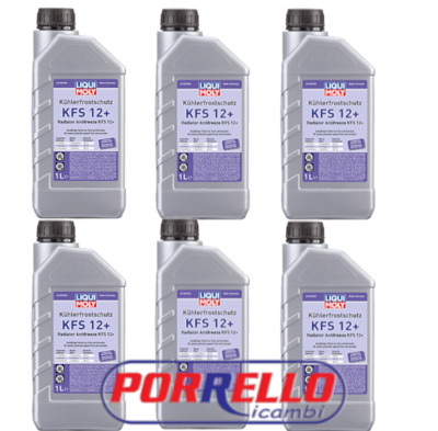 6X 6 L LIQUI MOLY KFS 12+ Rotes Antifreeze Radiatorflüssigkeit Konzentrat