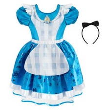 NWT Disney Store Alice Costume 4,5/6,7/8 Girl Alice in Wonderland