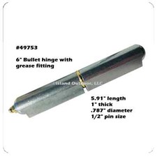 6" Bullet Hinge w/ zerk grease fitting Smoker Bbq Parts