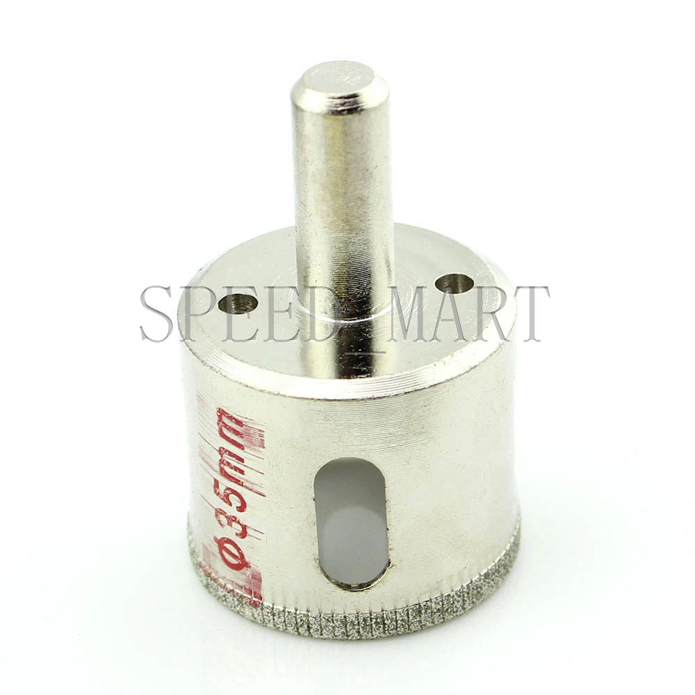 35mm Diamond coated hole saw core drills drill bit glass Tile
