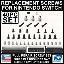 40pcs Screws for Nintendo Switch Console Full Set Repair Replacement Housing