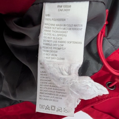 Team Style Chick Fil A Employee Jacket Mens Size Large Red Hooded Uniform Coat - Picture 7 of 11