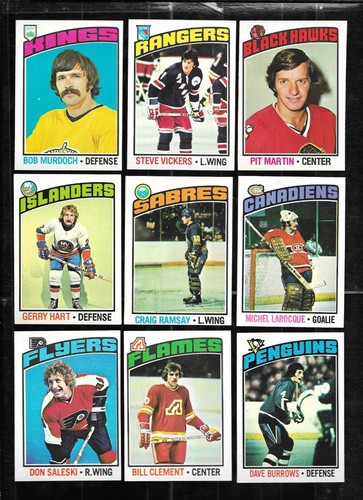 1976-77 TOPPS 76-77 NHL HOCKEY CARD 1-264 & GLOSSY INSERT 1-22 SEE LIST - Picture 112 of 461