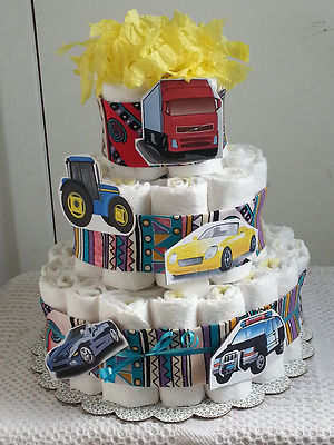 boy diaper cakes for baby showers