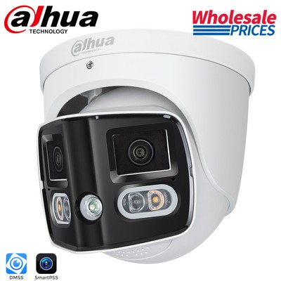 US Dahua 8MP WizSense TiOC 2-way Red-Blue Panoramic 180° 4K IP Camera SMD4.0 Lot