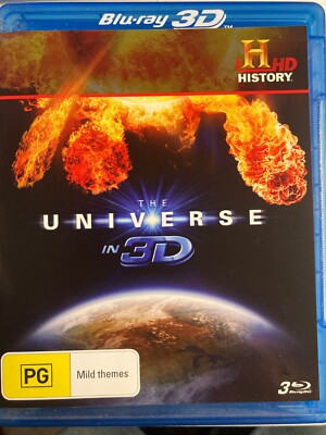 THE UNIVERSE IN 3D Blu-ray 2012 3 Discs Catastrophes/Nemesis/How Solar System