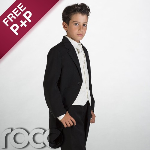Boys Black Suit, Boys Morning Suits, Boys Tail Suit, Page Boy Suits eBay
