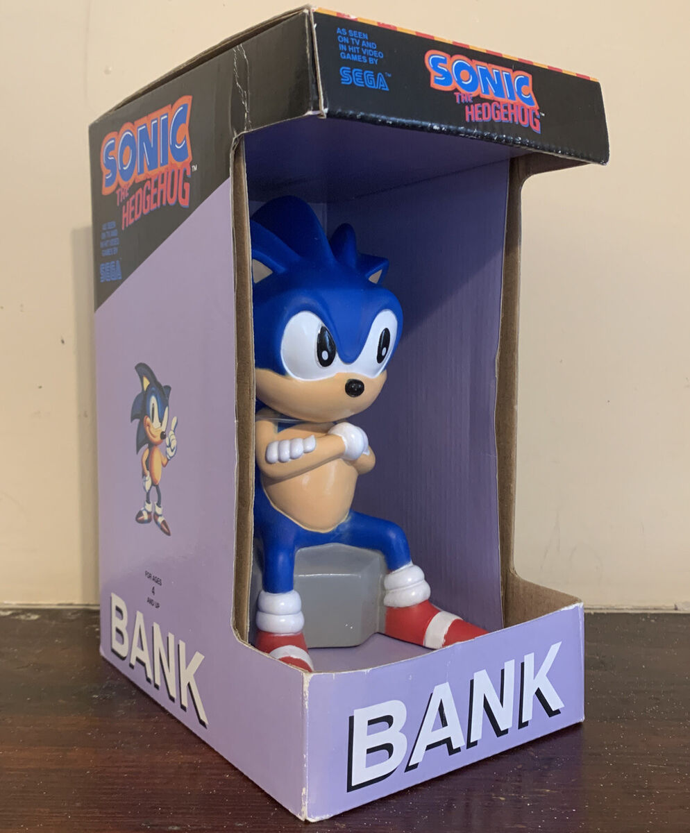 Sega 1991 Sonic Adventure The Hedgehog 12 Soft Vinyl Coin Bank