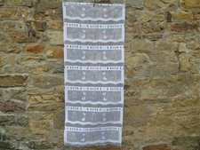 French 1 of lace motif lavender butterfly white pastel  curtains 23.5'' x 56''