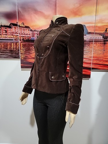 Zara Women's Brown Praire Velvet/velour Size S Military Style Jacket NEW #5 - Picture 2 of 14