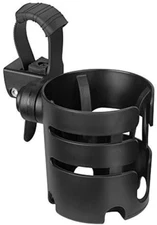 Accmor Stroller Cup Holder with Adjustable Strap, 360 Degree Rotatable Universal