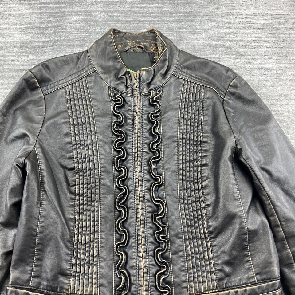 Big Chill Vintage Jacket Sz S Womens Riverdale South Side Serpents Moto Biker - Image 3 of 4