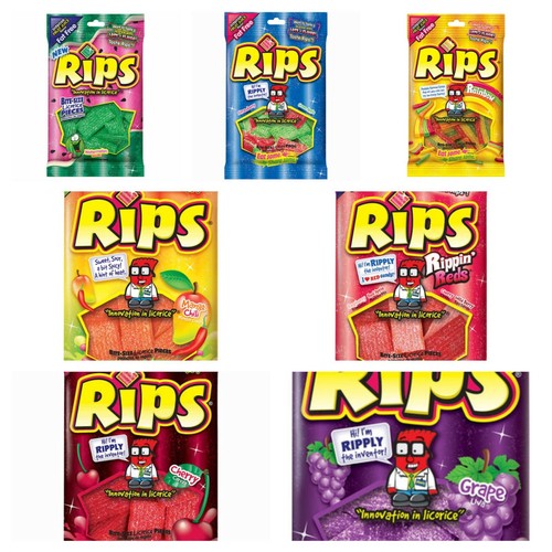 Rips Bite Size Licorice Candy 4 oz - Choose From 7 Flavors such as ...