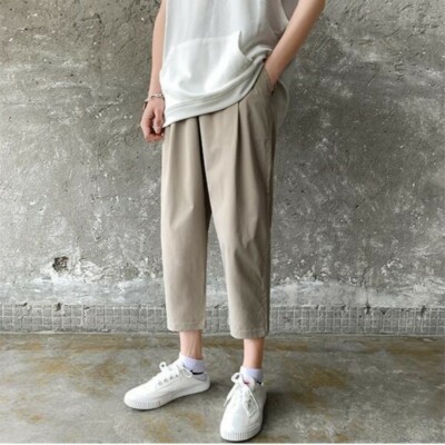 Wofupowga Mens Elastic Waist Casual Sports Trousers Loose Stripe Pants Wofupowga Mens Elastic Waist Casual Sports Trousers Loose Stripe Pants