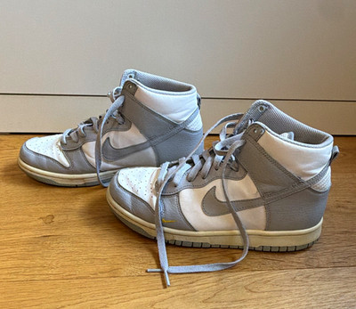 Nike Dunk High Kinder Sneaker High Top Leder Grau/Weiß EU 39 FD9773-001