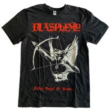 BLASPHEMY Band Fallen Angel of Doom Cotton Black All Size Shirt CS542