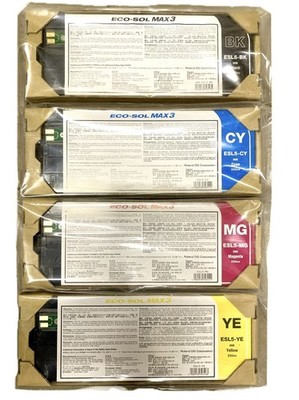 4 x Original Tinte Roland Soljet Pro RE RF 640 VersaCAMM SP VS VP / Eco-Sol Max3