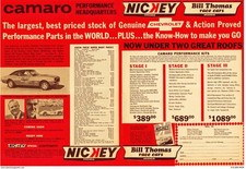 Vintage Reproduction Racing Poster Nickey Chevrolet Bill Thomas Performance