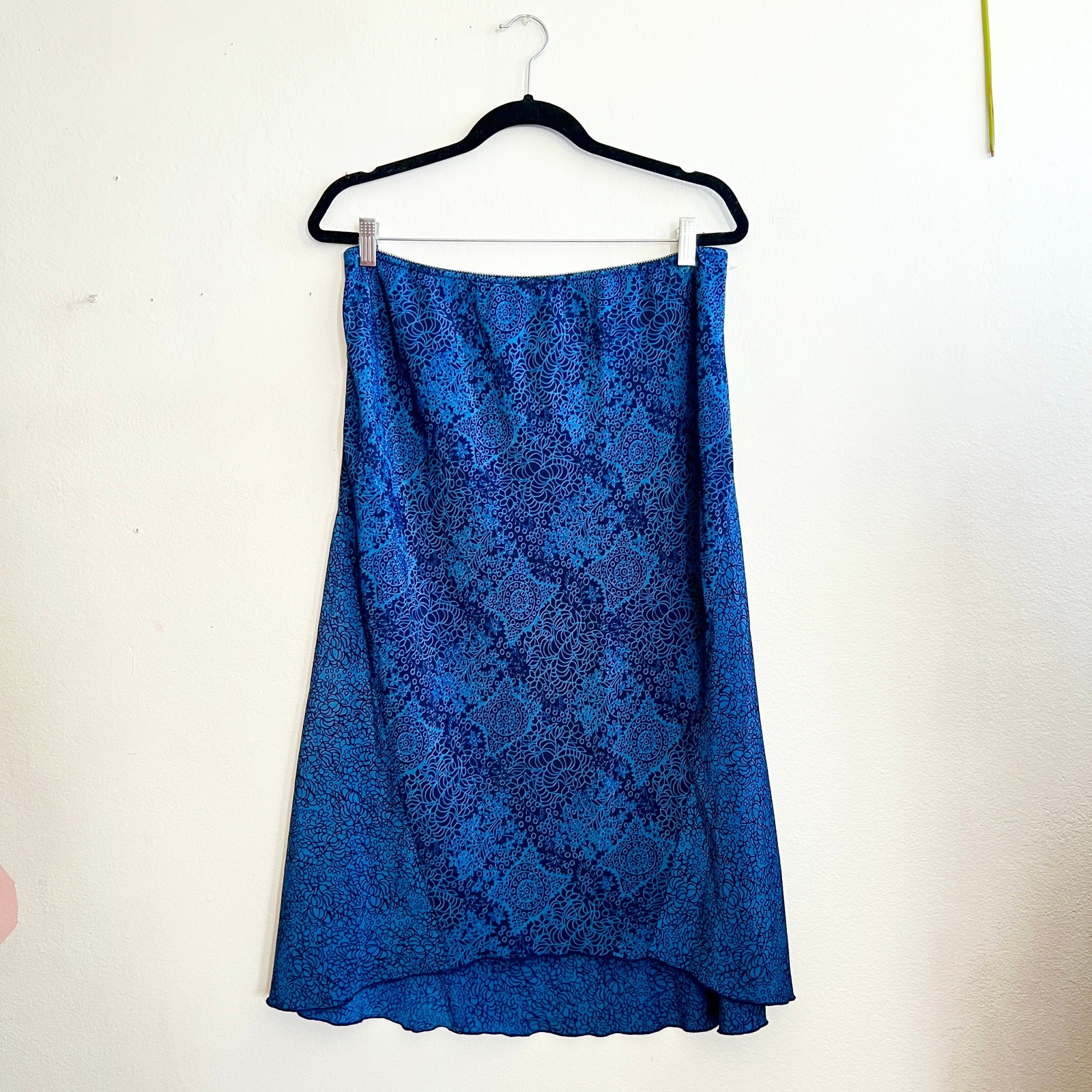 Norton McNaughton Blue Maxi Skirt Vintage Fairy Grunge Y2K 2000s 90s Large