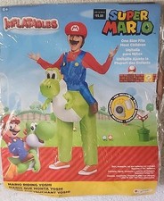 Super Mario And Yoshi Child Costume Inflatable with Fan- NEW One Size Fits Most