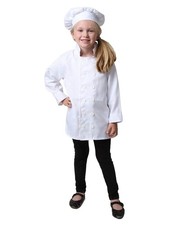 Kids Chef Costume Separates Jacket Hat Or Pants Style Size Choice Cook