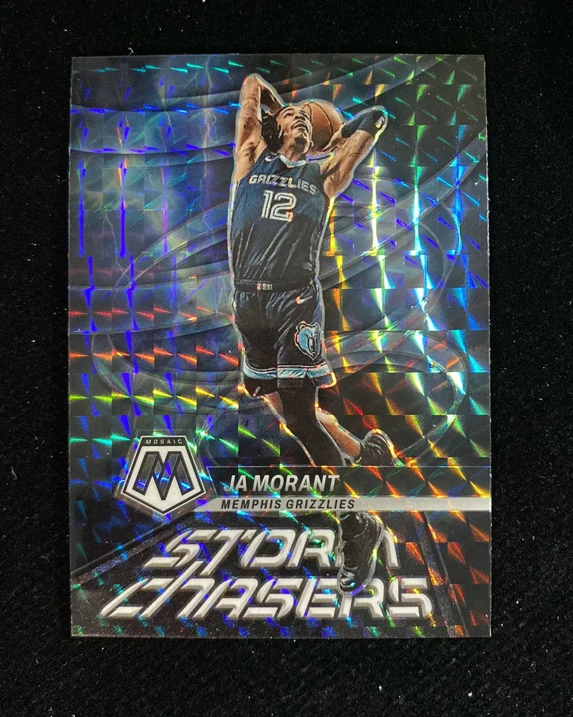2022-23 Panini Mosaic Storm Chasers #4 Ja Morant Grizzlies xj39