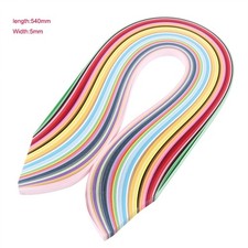 720Pcs Quilling Paper Art Strips In 36 Colors 540mm Length 5mm Width Part.