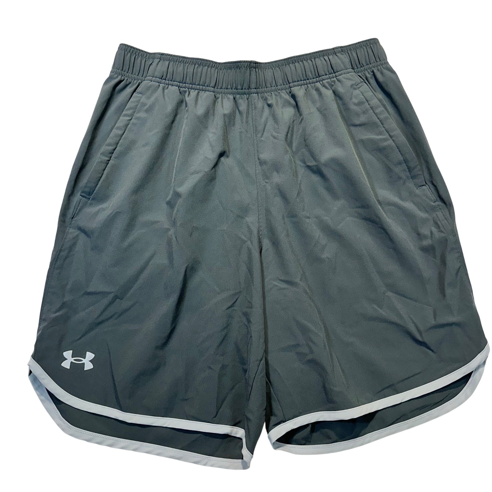 Under Armour Athletic Shorts Mens Large Gray Loose Fit Performance Gym Running