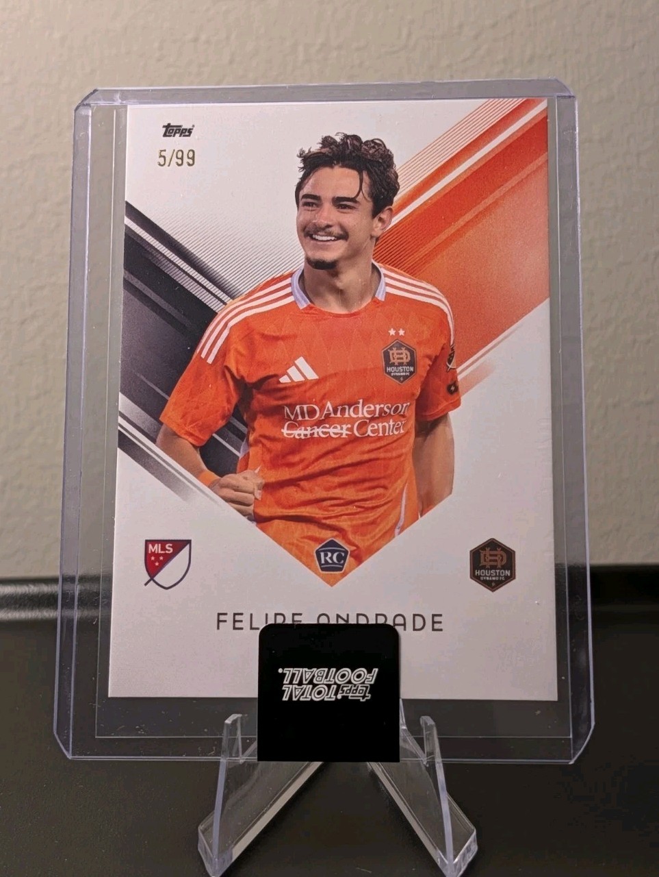 Felipe Andrade 2025 Topps Total Football MLS /99 Houston Dynamo