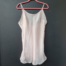 Victoria  s Secret Pink Satin Slip Chemise Quiet Luxury Capsule Wardrobe Coquette