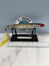 CD 47  Bullet Custom Wood Spook.  Striped Bass.  Baitfish Pattern.  Saltwater.