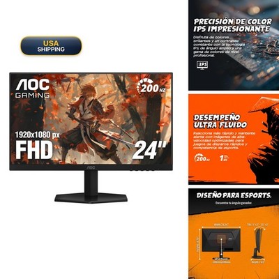 AOC 24'' Gaming Monitor FHD 200Hz IPS NVIDIA G-SYNC Compatible 0.3ms 24G42HE