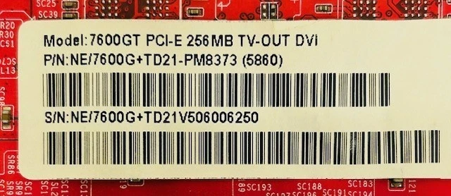 256MB Xpertvision nVidia GeForce 7600GT  VGA / DVI / TV-Out PCI-e Graphics Card - Image 4 of 4