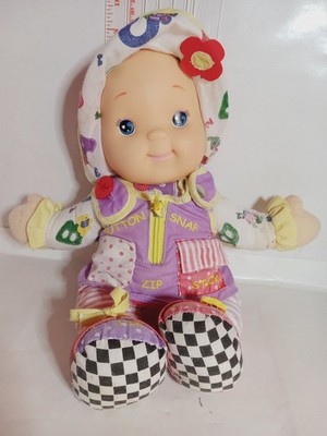 Zip-ity Do Dolly Learn to Dress Soft Plush Doll, 14'' Goldberger Vintage