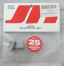 JR 72Mhz FM Transmitter/Receiver Crystal Set CH25 Channel 25 72.290Mhz JRPXF25