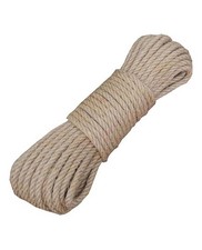 Linen Jute Twine Eco-Friendly Strong Natural Jute String Rope 6mm x 20m 1/4 ...