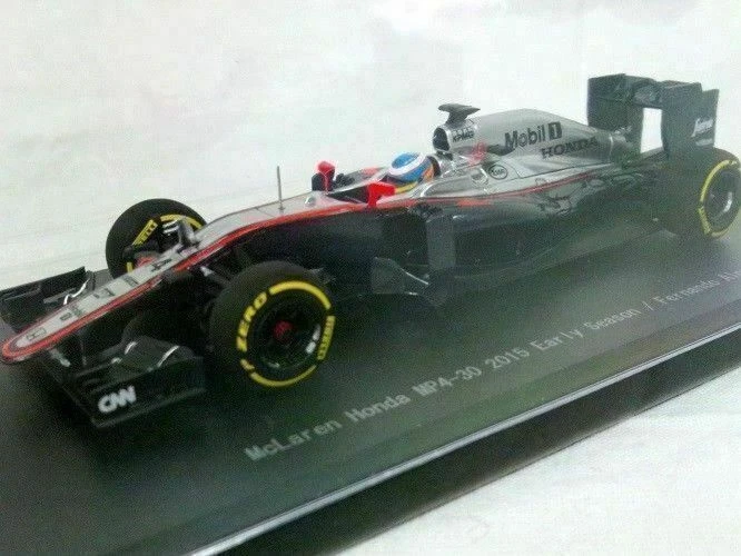 Ebbro 45324 McLaren Honda MP4-30 2015 Versione Precoce No.14 Nera / Argento 1/43 - Immagine 4 di 4