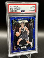 2023-24 Panini Prizm - Noah Clowney #165 Blue Sparkle Prizm /144 (RC) PSA 10