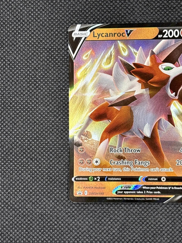 Pokemon 2022 Lycanroc V SWSH199 SWSH: Sword & Shield Promo Cards Holo pokemon - Image 2 of 4
