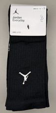 Nike Air Jordan Everyday Dri-Fit Crew Socks 3 Pairs Black Men  s Size XL 12-15 