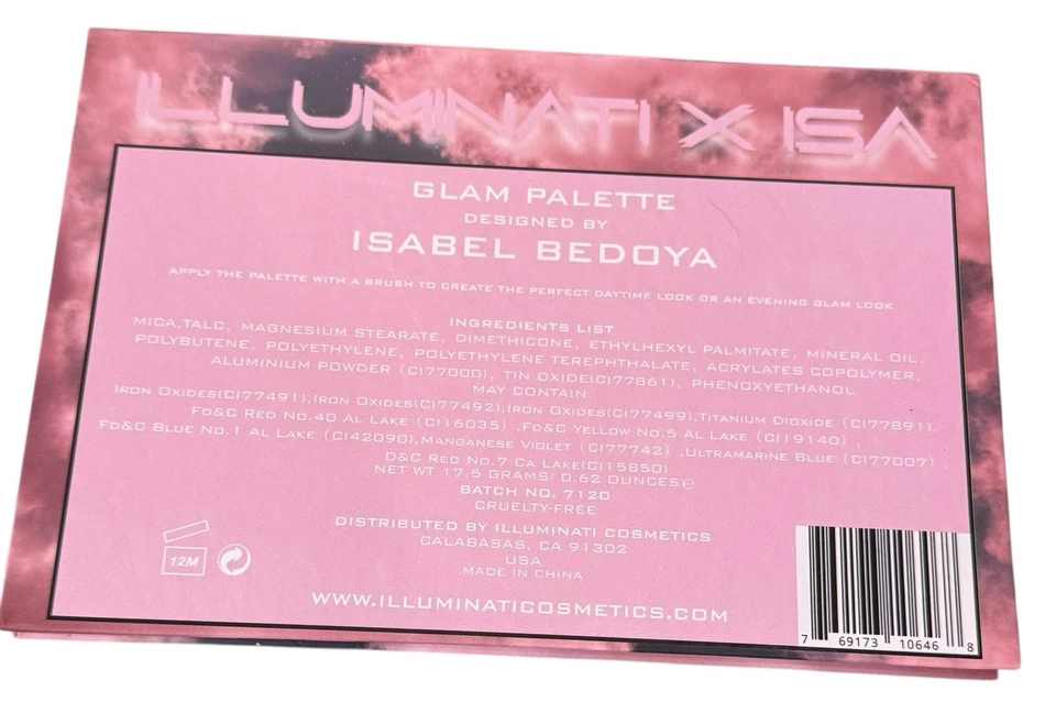 New ILLUMINATI x ISA Isabel Bedoya GLAM EYESHADOW PALETTE - Image 4 of 4