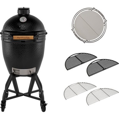 Big Green Egg The Onyx Large Starter-Paket, Grill, schwarz