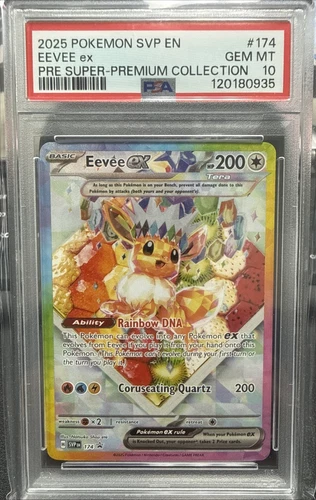 2025 POKEMON PROMO PRISMATIC EVOLUTIONS SUPER-PREMIUM COLL #174 EEVEE EX PSA 10