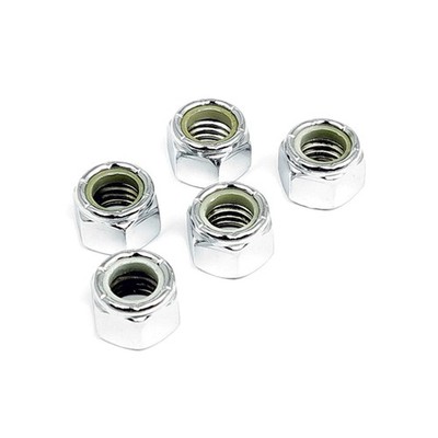 25 pcs Self Locking Nut M5 x 0.80 Chrome Plated - Pack of 25