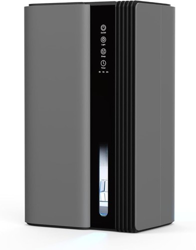 2.5L Compact 75W Electric Dehumidifier 1L/Day Continuous Drain Aroma Diffuser
