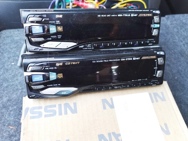 美品 ALPINE MDA-7755J & CDA-5755 ALPINE CDA-5755 MDA-7755J Set CD MD Player Car Audio JDM