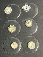LOT OF 6 GLASS POCKET WATCH CRYSTALS SIZE 16 REPLACEMENT PARTS