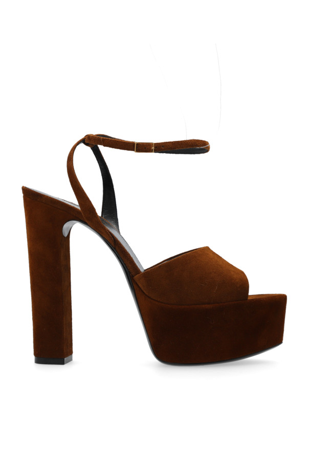 Saint Laurent - Women - JODIE platform sandals - Brown 227490₽